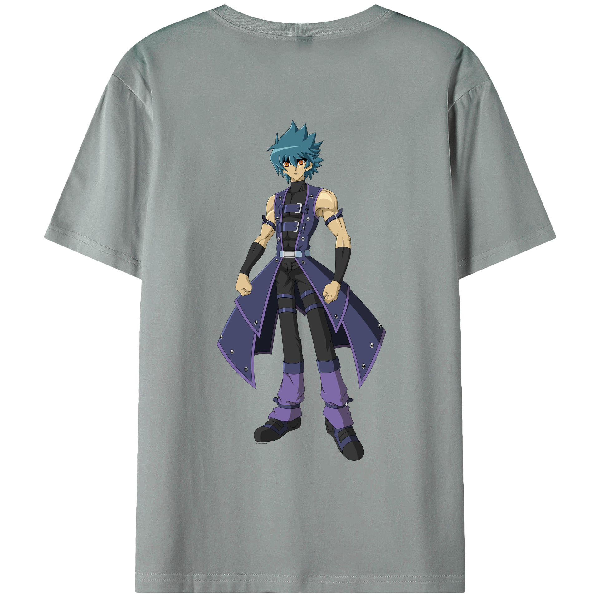 （画像用） 遊☆戯☆王 Yu-Gi-Oh! 綿100％ メンズ半袖Tシャツ（バックプリント） 通気性